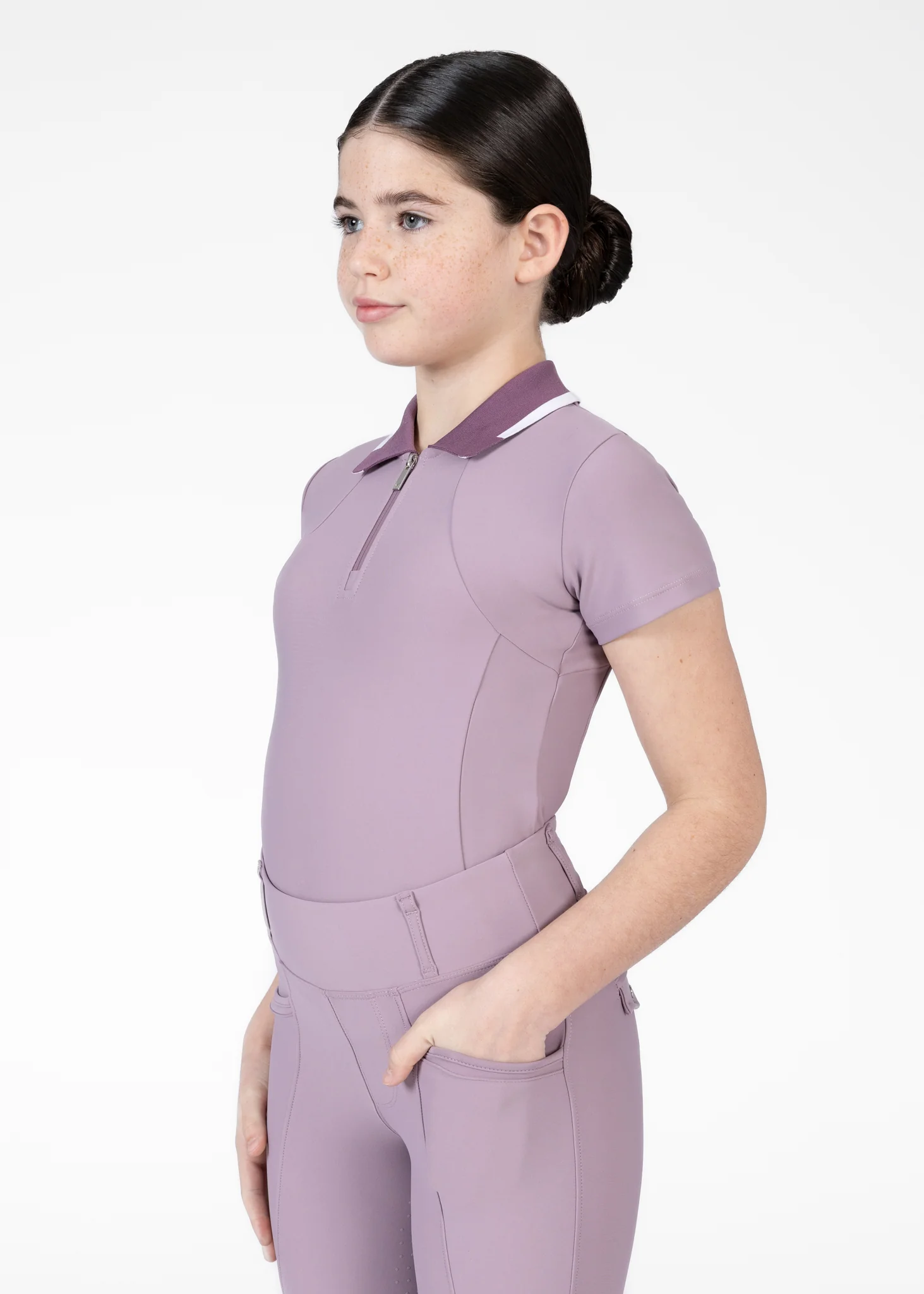 YR Concept Short Sleeve Polo Shirt (Orchid) - Image 4