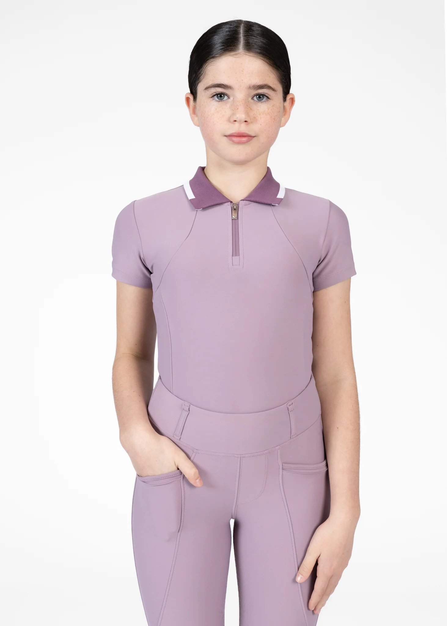 YR Concept Short Sleeve Polo Shirt (Orchid) - Image 5