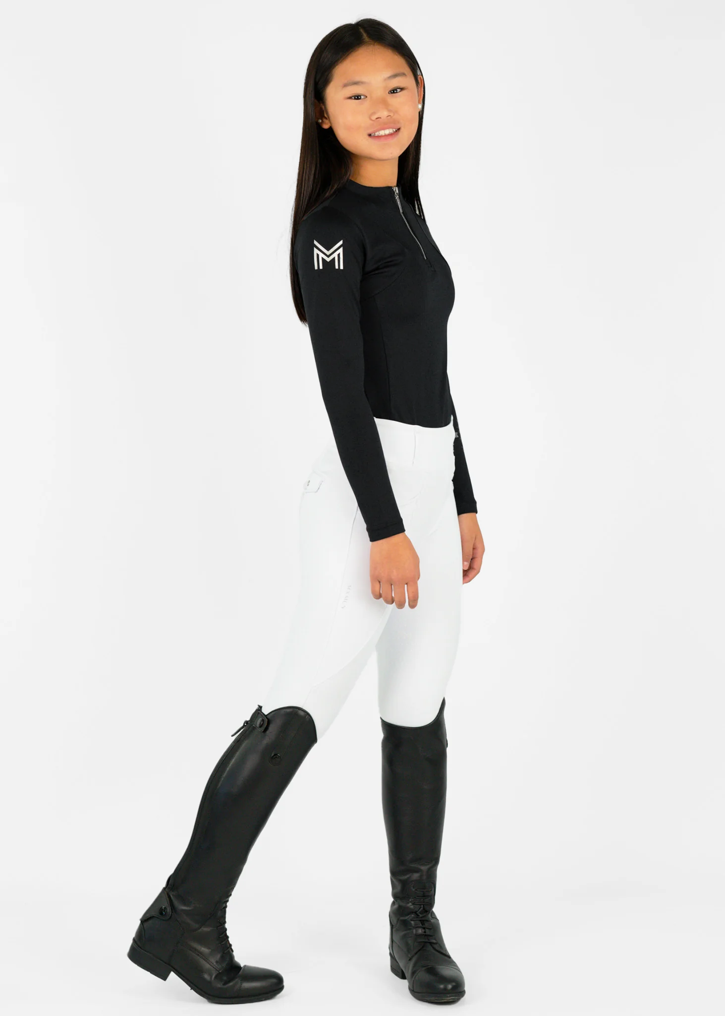 YR Long Sleeve Base Layer (Black) - Image 3