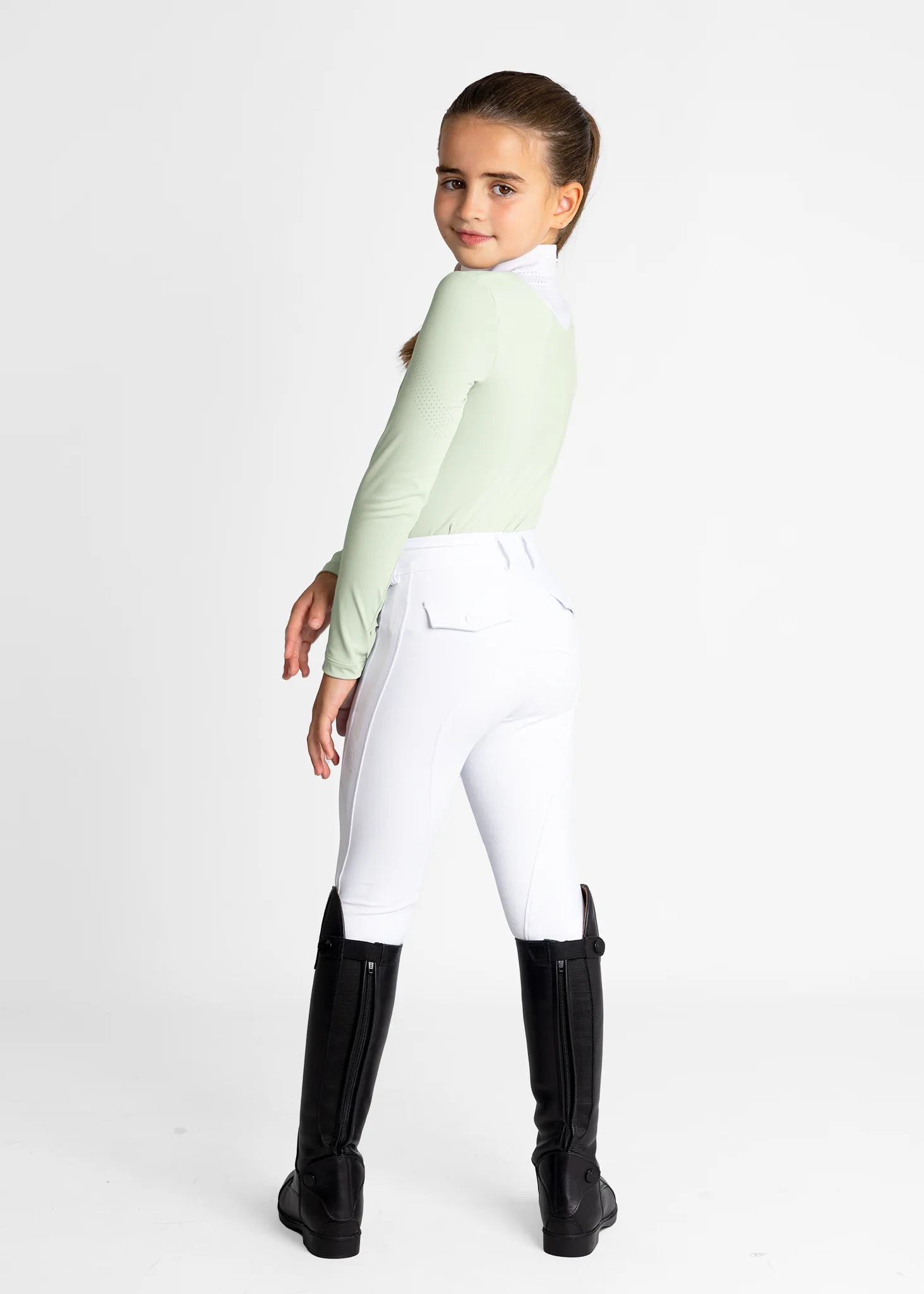 YR Sienna Long Sleeve Show Shirt (Sage Green) - Image 4