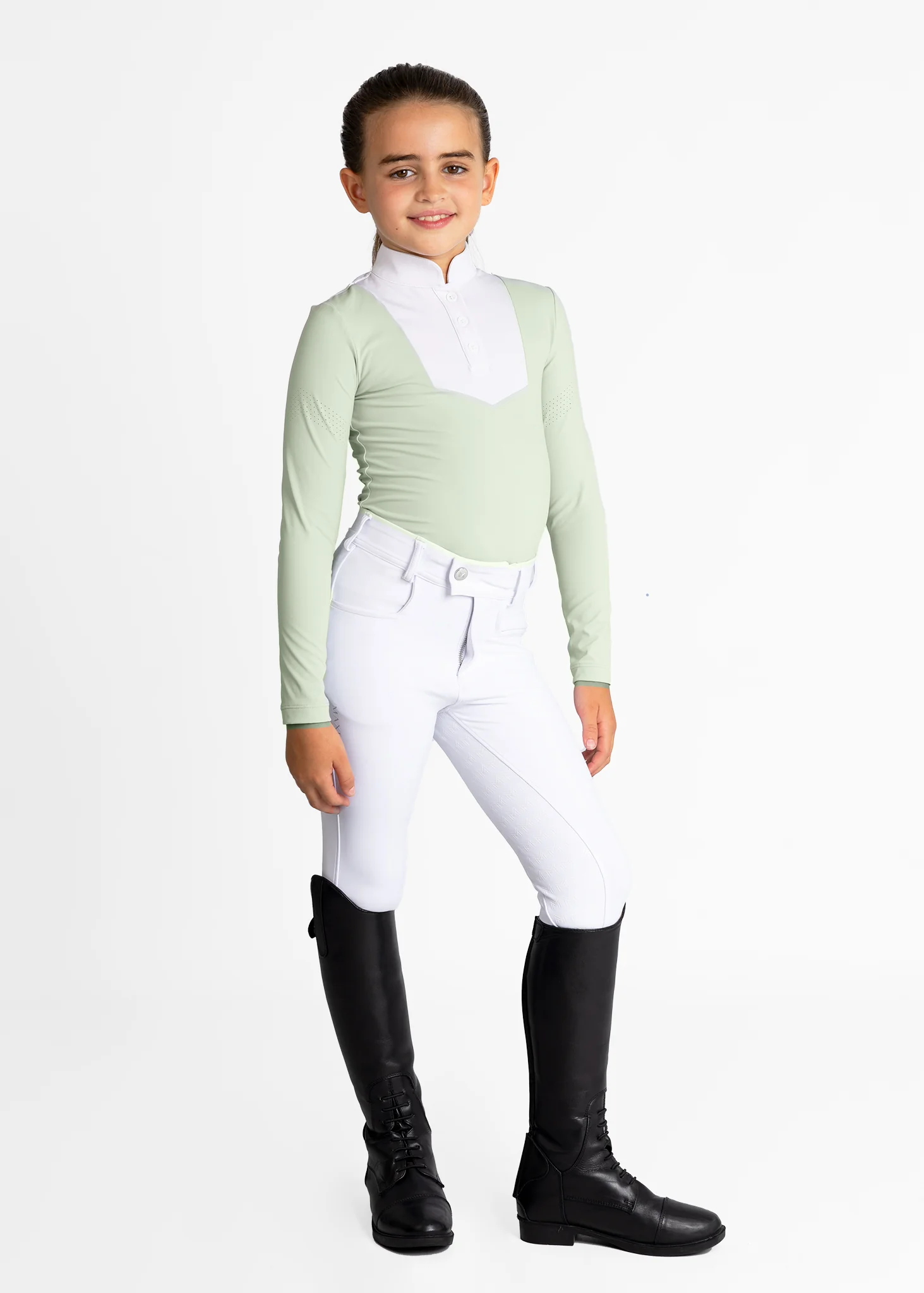 YR Sienna Long Sleeve Show Shirt (Sage Green) - Image 7