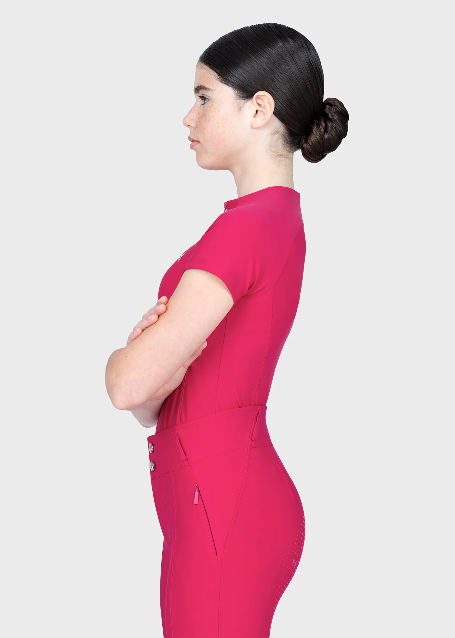 YR Nora Short Sleeve Base Layer (Cranberry) - Image 3