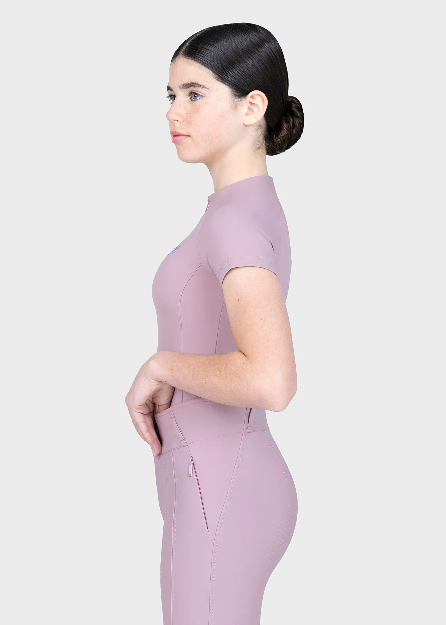 YR Nora Short Sleeve Base Layer (Mauve) - Image 3
