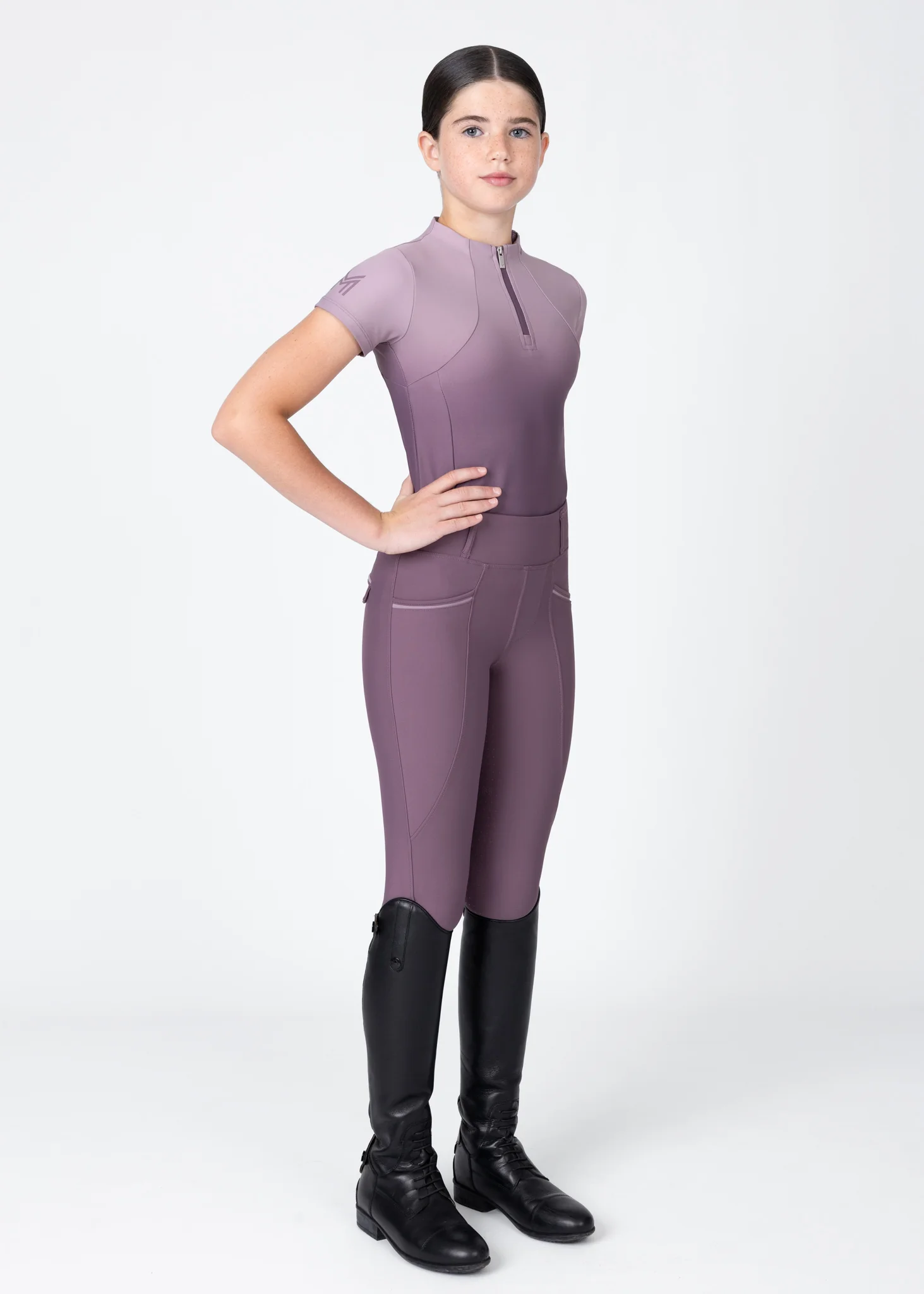 YR Ombré Short Sleeve Base Layer (Plum) - Image 7