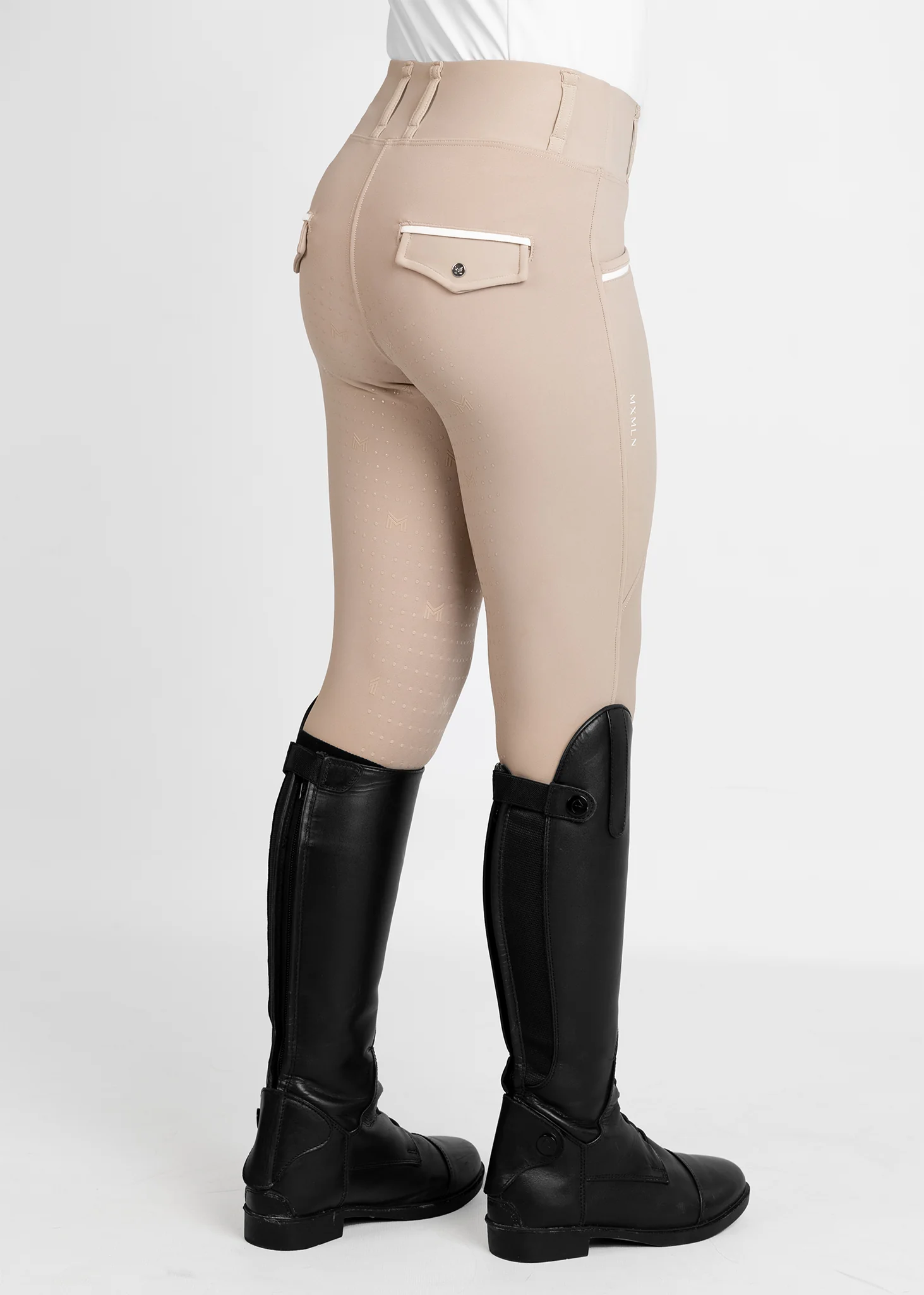 YR Pro Riding Leggings (Beige) - Image 5