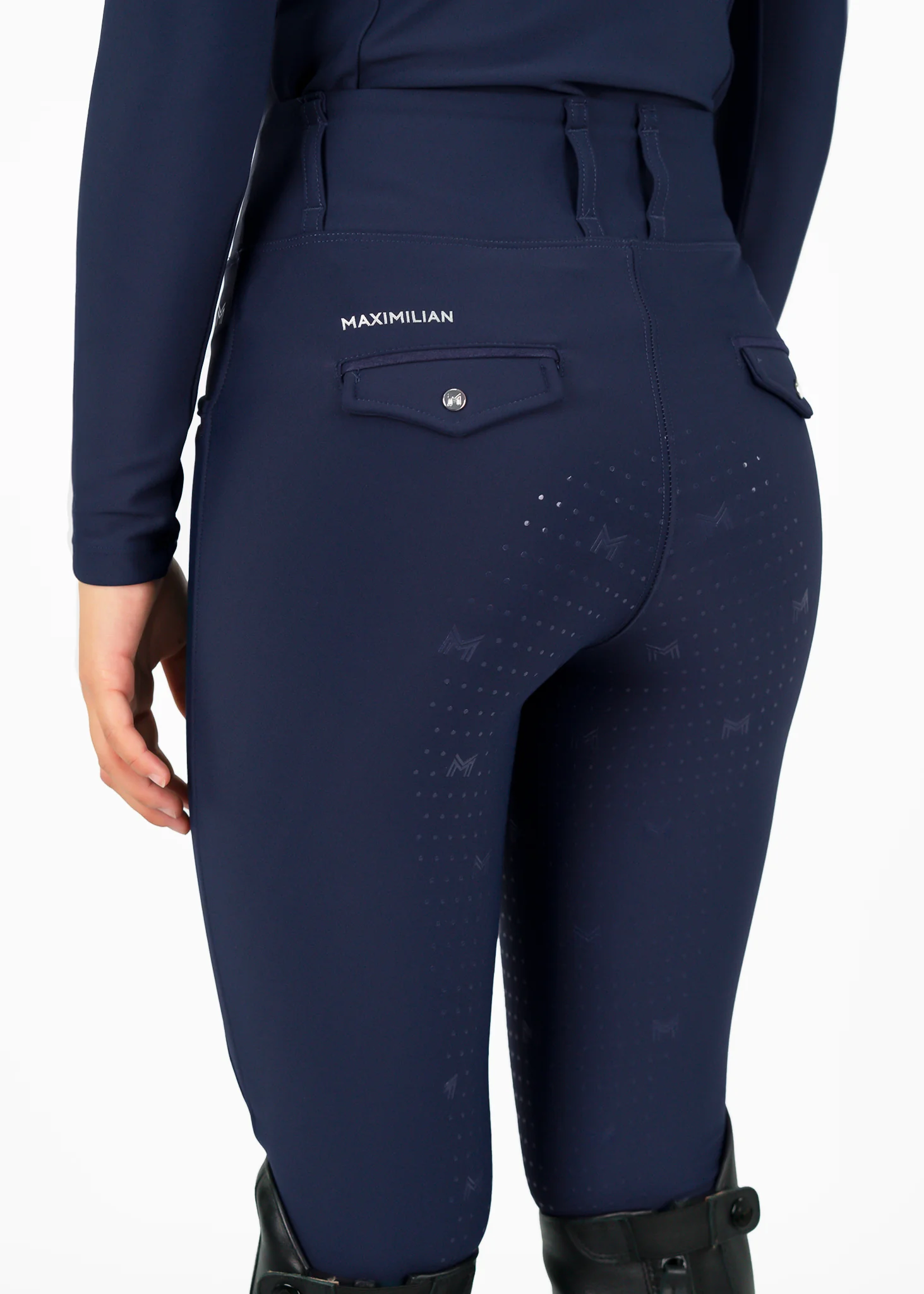 YR Pro Riding Leggings (Navy) - Image 7