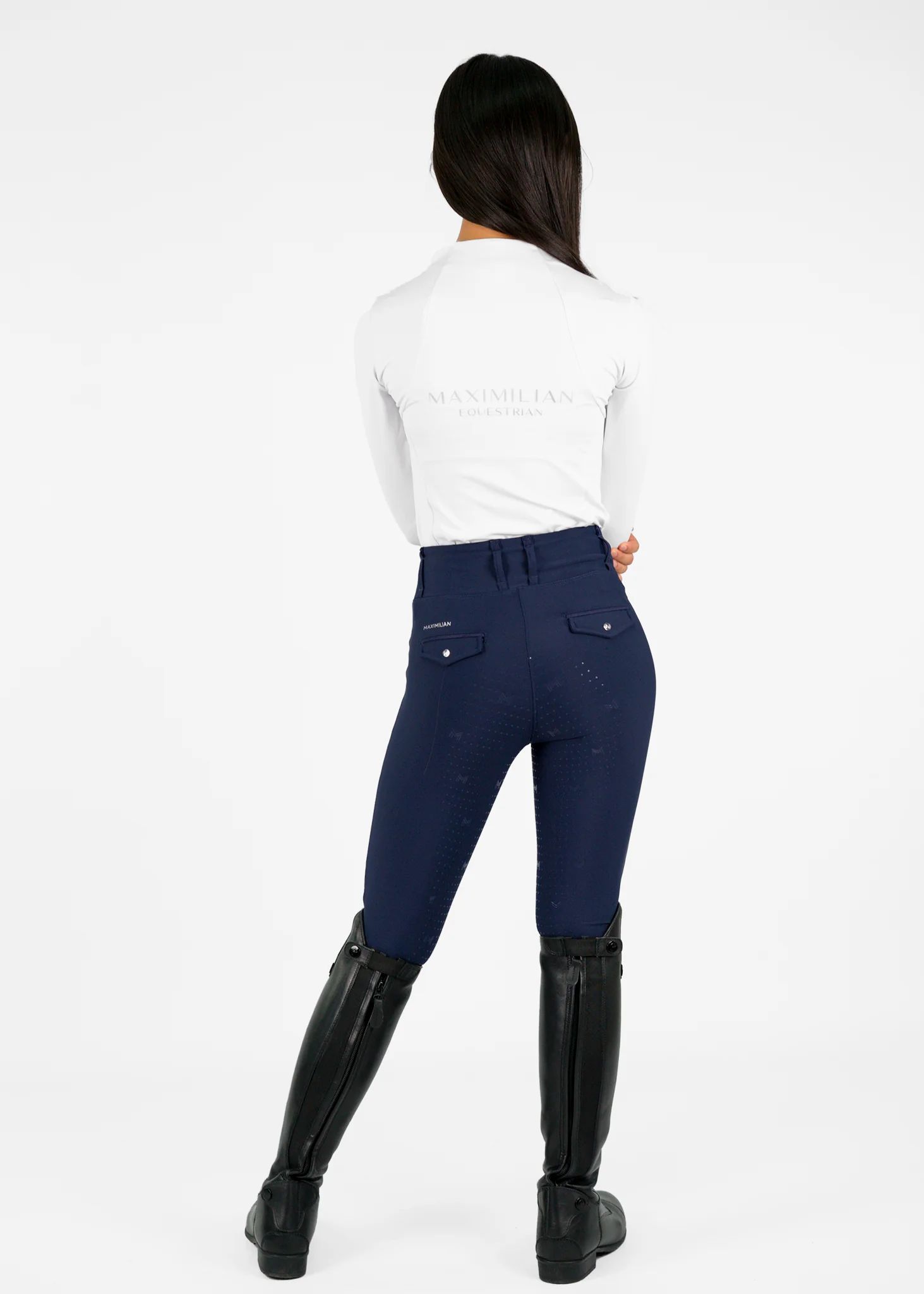 YR Pro Riding Leggings (Navy) - Image 8