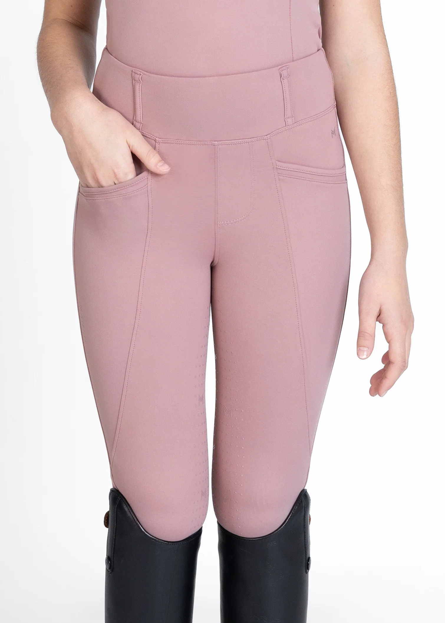 YR Pro Riding Leggings (Rose Taupe) - Image 7