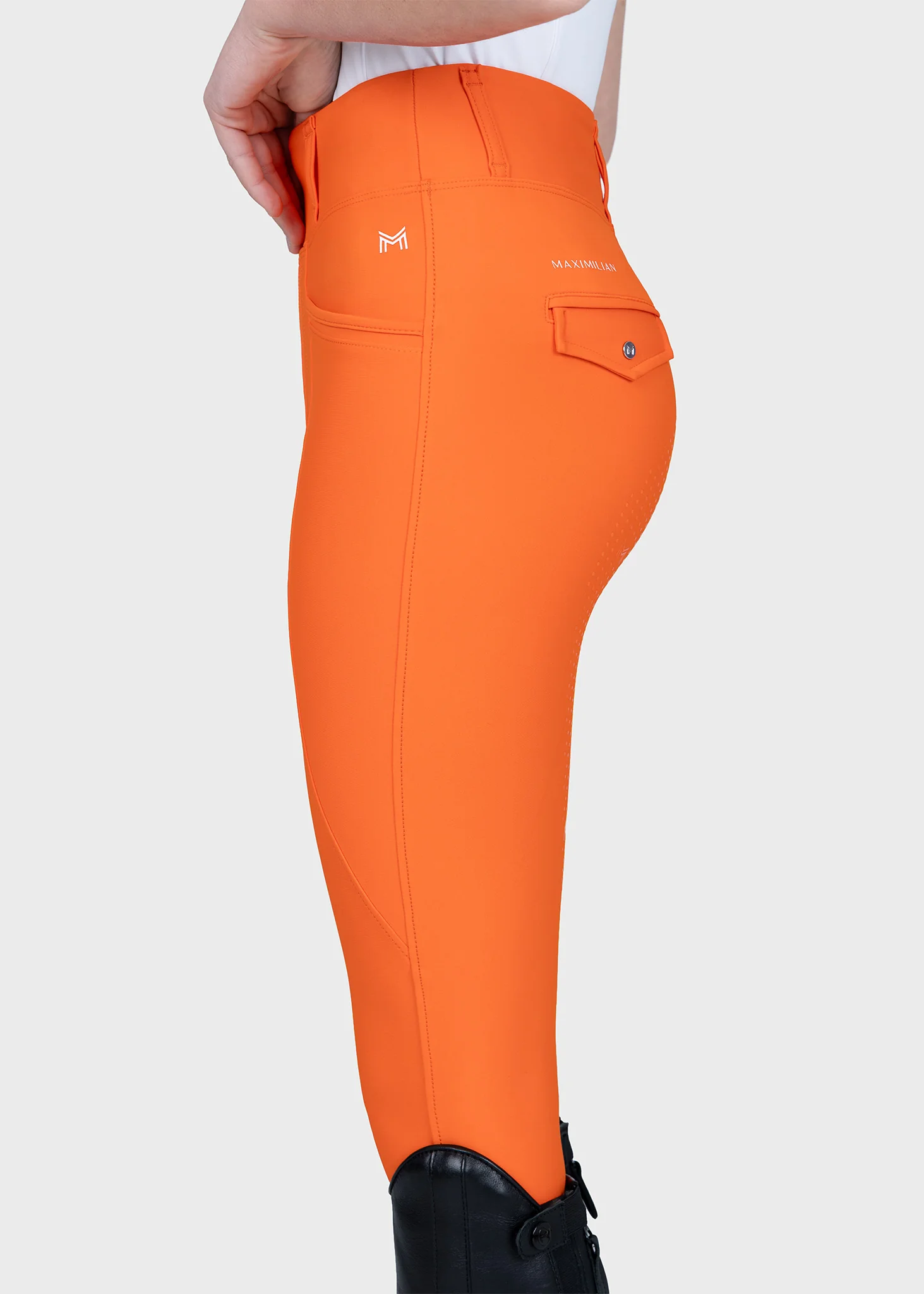 YR Pro Riding Leggings (Tangerine) - Image 4