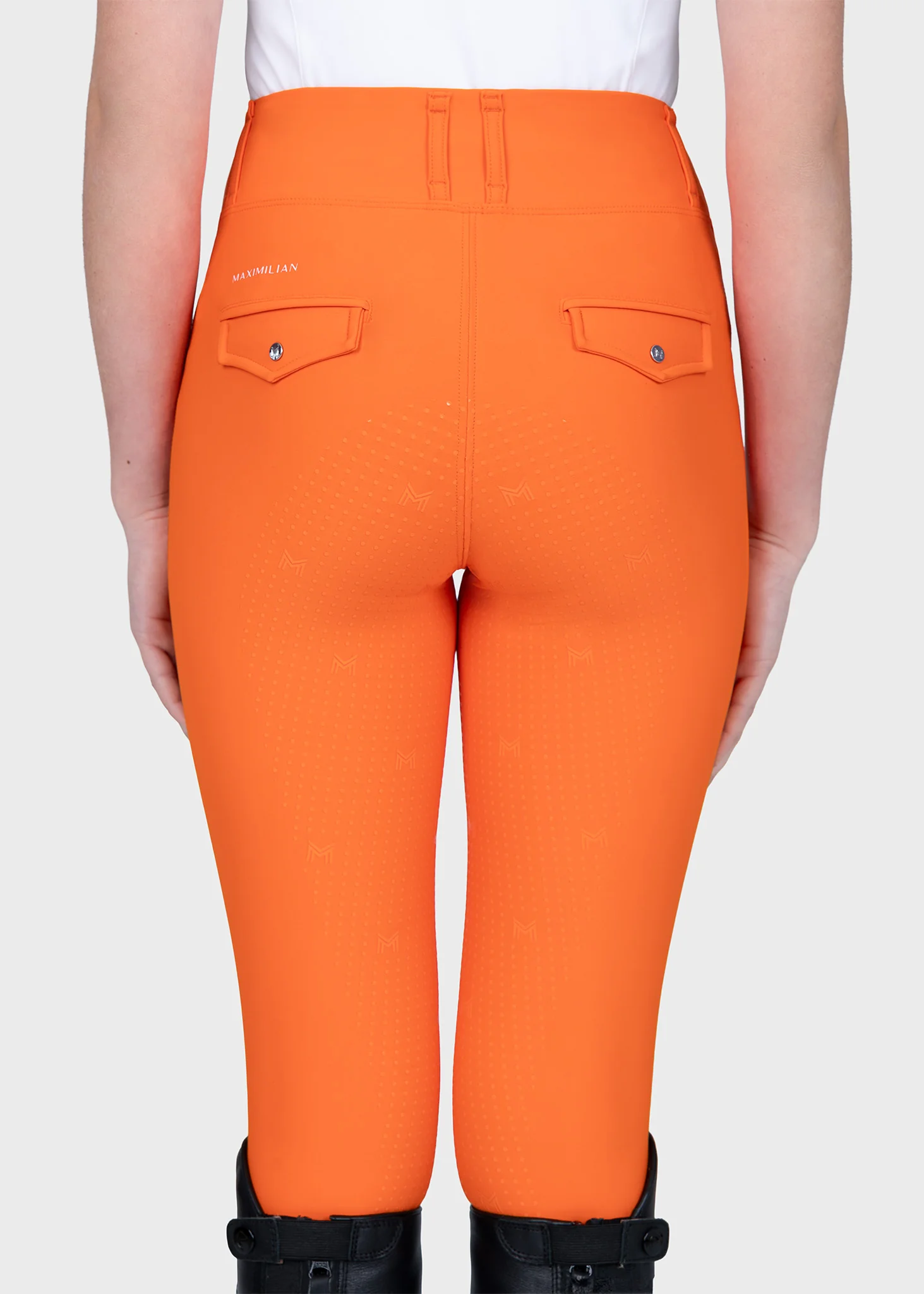 YR Pro Riding Leggings (Tangerine) - Image 5