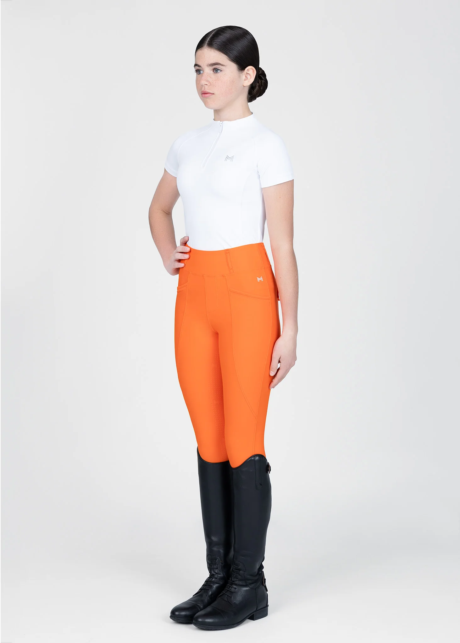 YR Pro Riding Leggings (Tangerine) - Image 7