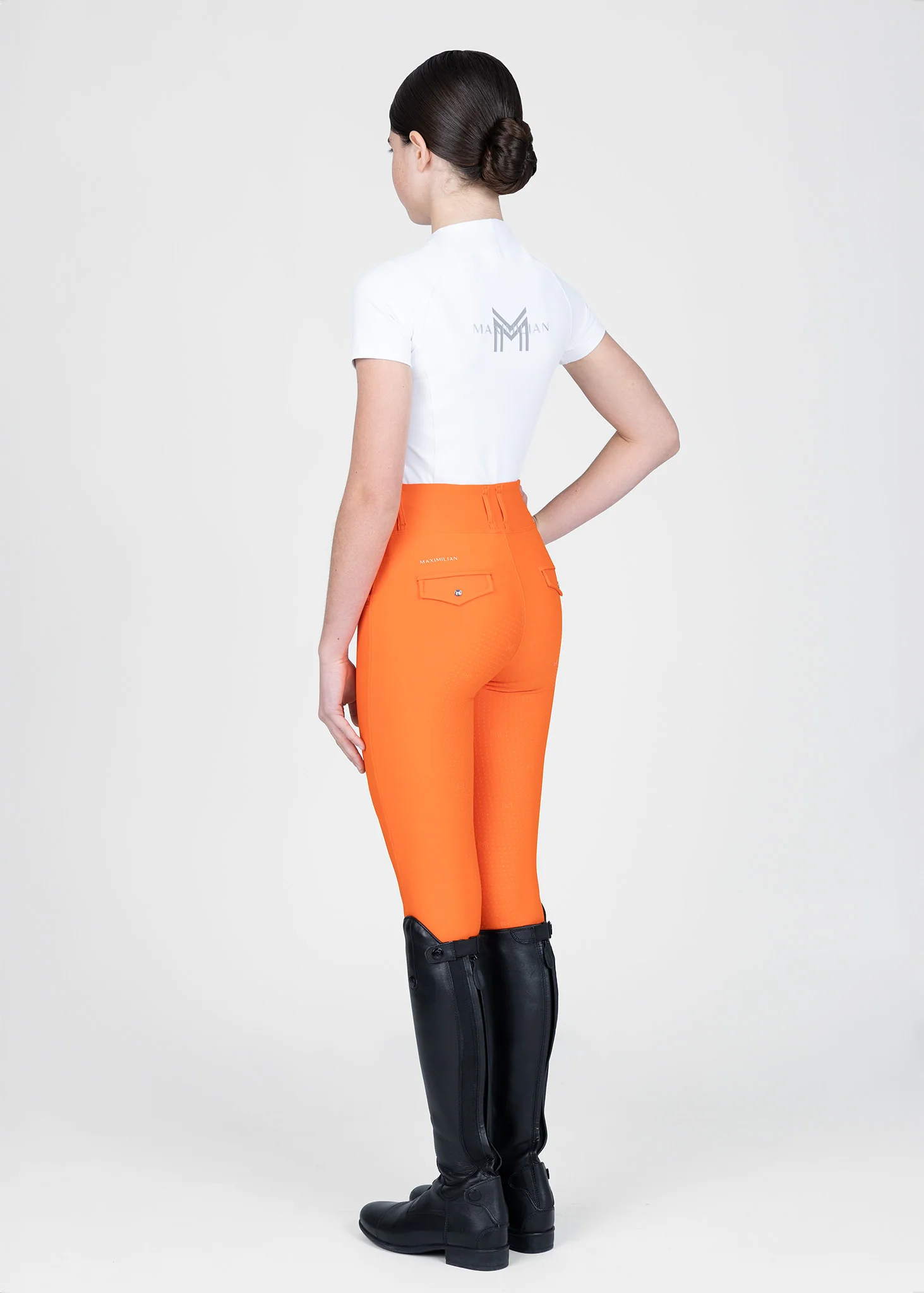 YR Pro Riding Leggings (Tangerine) - Image 8