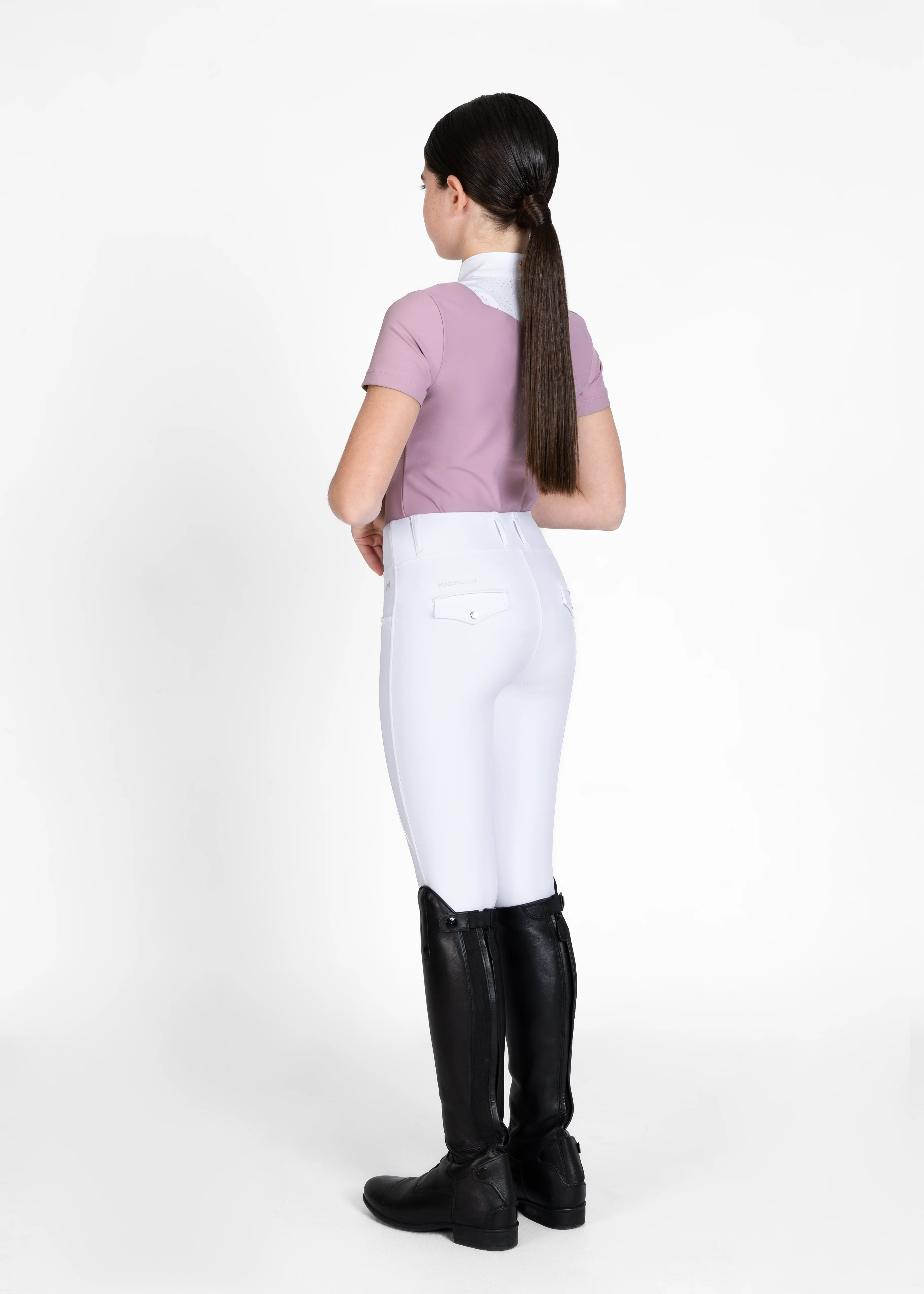 YR Pro Riding Leggings (White) - Image 8