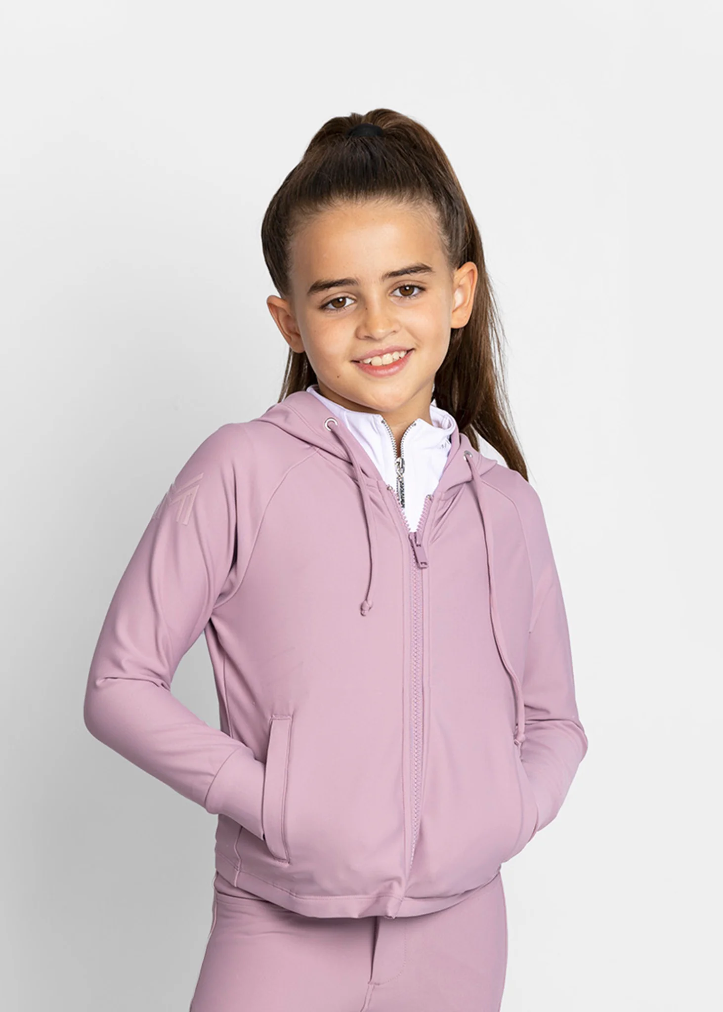 YR Reflection Zip Hoodie (Mauve) - Image 3