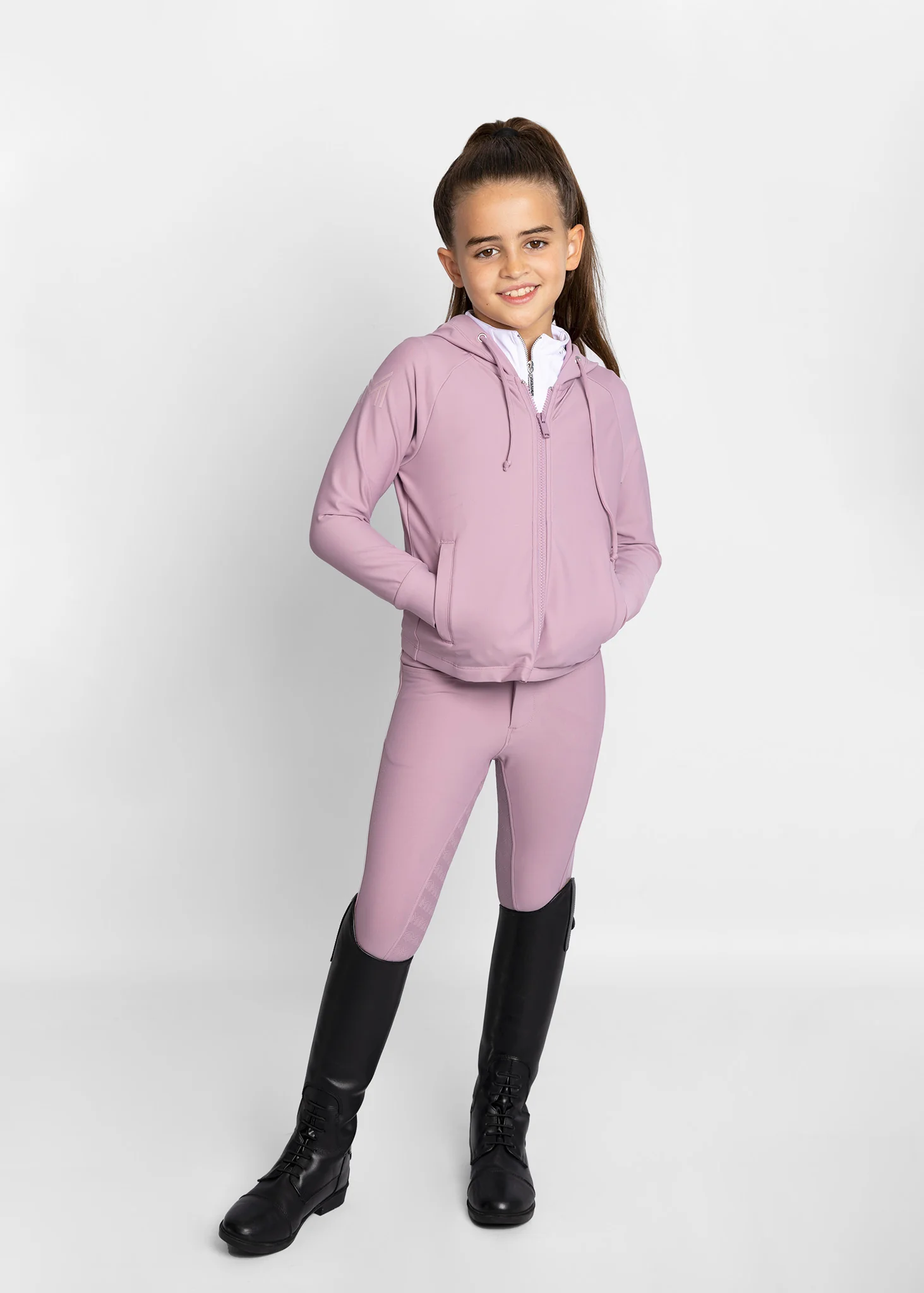 YR Reflection Zip Hoodie (Mauve) - Image 6