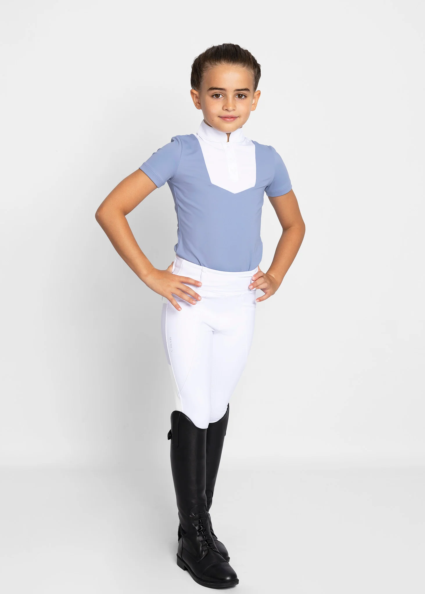 YR Sienna Short Sleeve Show Shirt (Iris Blue) - Image 10