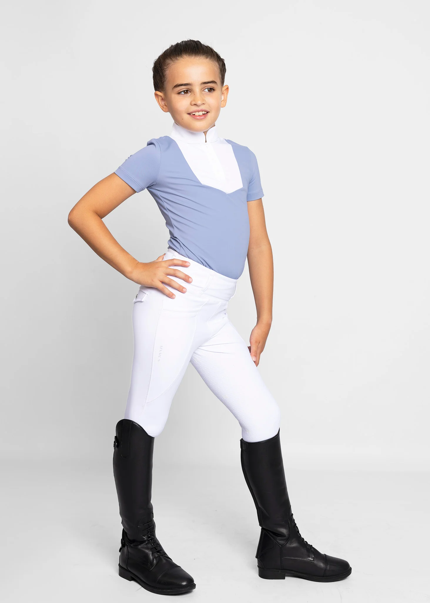 YR Sienna Short Sleeve Show Shirt (Iris Blue) - Image 9
