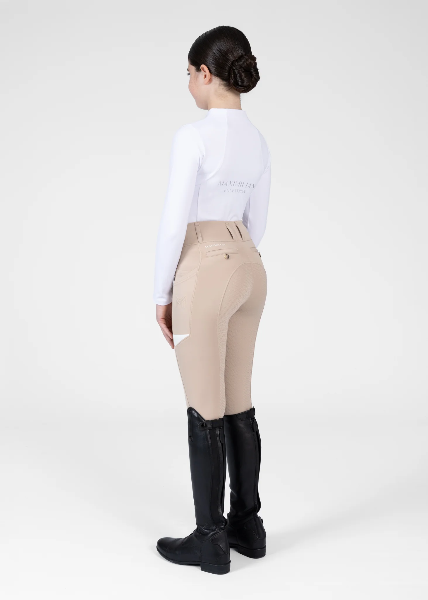 YR Tech Riding Leggings (Beige) - Image 8