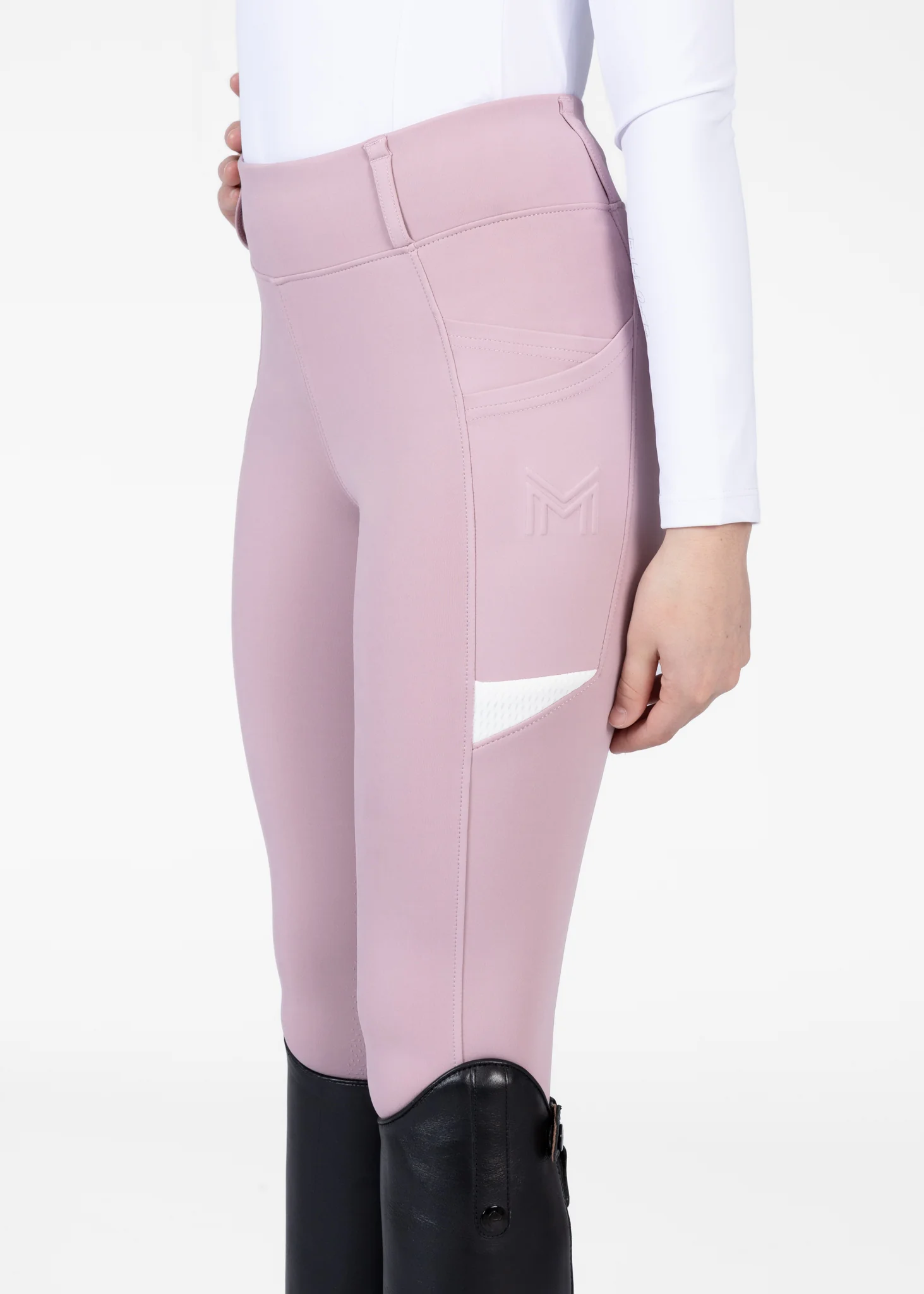 YR Tech Riding Leggings (Mauve) - Image 3