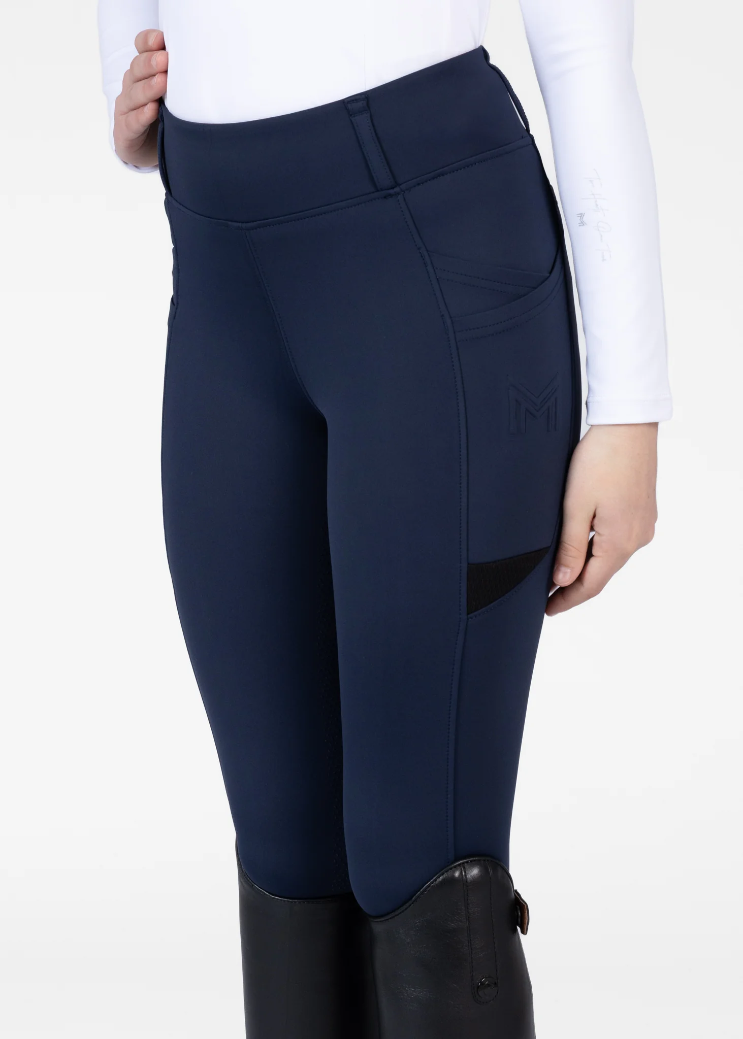 YR Tech Riding Leggings (Navy) - Image 3
