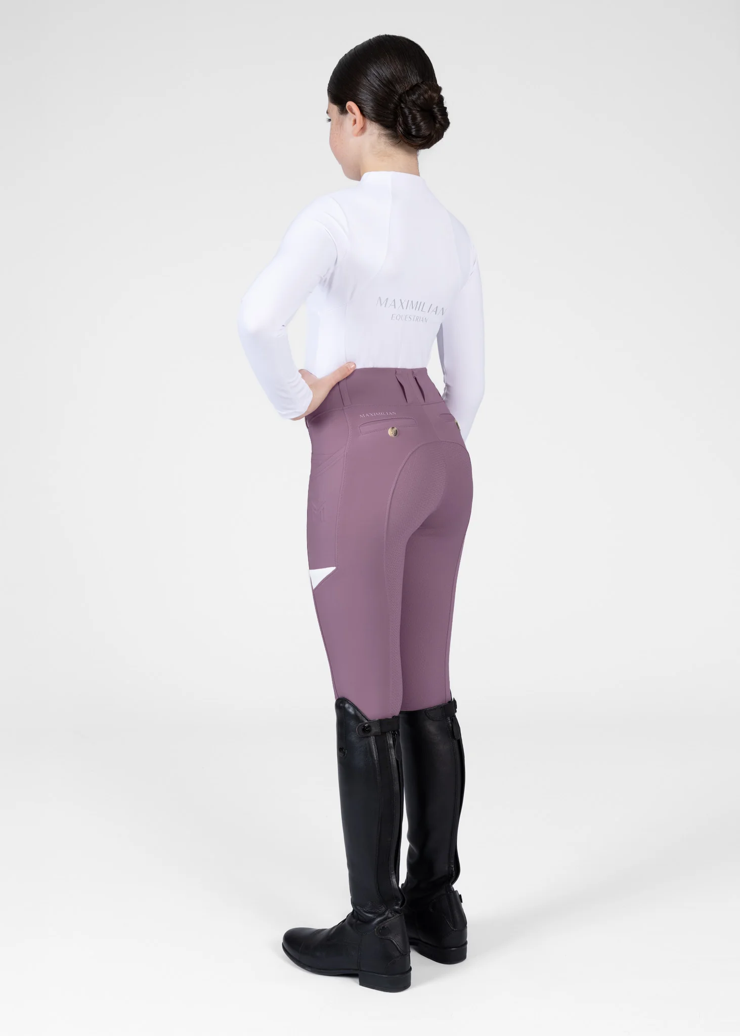 YR Tech Riding Leggings (Plum) - Image 8